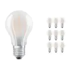 Multipack 10x Ledvance Classic LED E27 Pera con Filamento Mate 4.8W 470lm - 827 Luz muy Cálida | Regulable - Reemplazo 40W