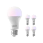 Multipack 5x Calex Smart Tuya Wifi E27 Pera 8.5W 806lm - 822-840 Ajustable Blanco | RGBW - Regulable - Reemplazo 60W