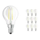 Multipack 10x Ledvance Classic LED E14 Pera con Filamento Clara 2.5W 250lm - 827 Luz muy Cálida | Reemplazo 25W
