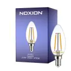 Noxion Lucent LED E14 Vela con Filamento Clara 2.5W 250lm - 827 Luz muy Cálida | Reemplazo 25W
