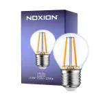 Noxion Lucent LED E27 Esférica Con Filamento Clara 2.5W 250lm - 827 Luz Muy Cálida | Regulable - Reemplazo 25W