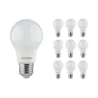 Multipack 10x Noxion Lucent Classic LED E27 Pera Mate 4.9W 480lm - 830 Luz Cálida | Reemplazo 40W