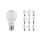 Multipack 10x Noxion Lucent Classic LED E27 Pera Mate 8W 806lm - 840 Blanco Frio | Reemplazo 60W
