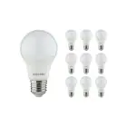 Multipack 10x Noxion Lucent Classic LED E27 Pera Mate 8W 806lm - 827 Luz muy Cálida | Reemplazo 60W