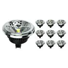 Multipack 10x Noxion Lucent Foco LED GU10 AR111 15W 850lm 40D - 930 Luz Cálida | Mejor Reproducción De Color - Regulable -  Reemplazo 75W