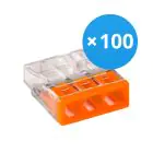 Multipack 100x Wago 2273-203  Conector | 3 Cable Conexión