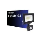 Noxion Proyector LED Beamy G3.1 Negro 20W 2200lm 100D - 830 Luz Cálida | IP44 - Sensor de Movimiento y Luz - Simétrico 