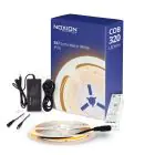 Noxion Tiras LED Naga 5 Metro Set completo - Smart Wifi - 24V - 320LEDs/m - COB - 8W/m - 927 Luz Muy Cálida | 8mm - IP20 - Mejor Reproducción De Color