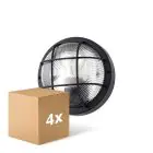 Multipack 4x D'Lite Luz De Pared Ecco Negro Esférica | IP54 - Apta para 1x E27