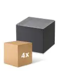 Multipack 4x D'Lite Luz De Pared Elingen Solar Negro Up & Down - 830 Luz Cálida | IP54