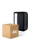 Multipack 4x D'Lite Luz De Pared Arlo Negro | IP44 - Apta para 1x E27