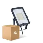 Multipack 4x Philips Proyector LED Ledinaire BVP167 50W 6000lm 110D - 830-840-865 CCT | IP65 - Simétrico