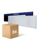 Multipack 5x Noxion Panel LED Ecowhite V4.0 28W 3400lm - 840 Blanco Frio | 120x30cm - UGR 