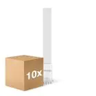 Multipack 10x Noxion Lucent PL-S LED  6W - 830 Luz Cálida | 4-Pines - Reemplazo 11W
