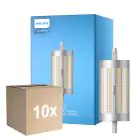 Multipack 10x Philips Corepro LED Lineair R7s 118mm 17.5W 2460lm - 830 Luz Cálida | Regulable - Reemplazo 150W