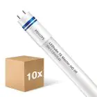 Multipack 10x Philips Tubo LED T8 MASTER (HF) High Output 8W 1050lm - 840 Blanco Frio | 60cm - Reemplazo 18W