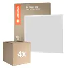 Multipack 4x Ledvance Panel LED Compacto Aluminium Blanco 33W 3630lm - 865 Luz de Día | 60x60cm