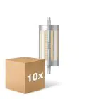 Multipack 10x Philips Corepro LED Lineair R7s 118mm 17.5W 2460lm - 840 Blanco Frio | Regulable - Reemplazo 150W