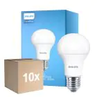 Multipack 10x Philips Corepro LED Bulbo E27 Pera Mate 10.5W 1055lm - 930 Luz Cálida | Mejor reproducción de color - Reemplazo 75W