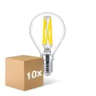 Multipack 10x Philips MASTER LED E14 Esférica Con Filamento Clara 5.9W 806lm - 922-927 Dim To Warm | Mejor Reproducción De Color - Regulable - Reemplazo 60W