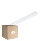 Multipack 4x Philips Pantalla LED CoreLine BN126C 49W 6400lm - 840 Blanco Frio | 120cm - 1x Cableado De Paso