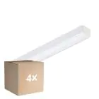 Multipack 4x Philips Pantalla LED CoreLine Blanco 10.8W/17W 1500lm/2400lm - 830-840 CCT | 60cm - Reemplazo 2x18W