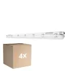 Multipack 4x Ledvance Pantalla LED Estanca Prueba De Vapor 58W 8000lm - 840 Blanco Frio | 150cm