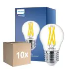Multipack 10x Philips MASTER LED E27 Esférica Con Filamento Clara 5.9W 806lm - 922-927 Dim To Warm | Mejor Reproducción De Color - Regulable - Reemplazo 60W