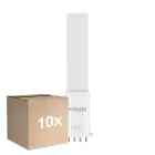 Multipack 10x Noxion Lucent PL-S LED  4.3W - 827 Luz Muy Cálida | 4-Pines - Reemplazo 9W