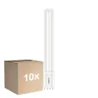 Multipack 10x Philips CorePro PL-L LED Bulbo EM/Mains 12W - 840 Blanco Frio | 4-Pines - Reemplazo 24W