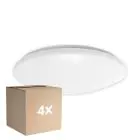 Multipack 4x Noxion Plafón LED Techo/Pared Corido V2 Blanco 12/16/20W 2000lm 830-840-865 CCT | IP44 - Sensor de Movimiento y Luz