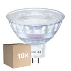 Multipack 10x Philips Master LED Foco GU5.3 MR16 7.5W 621lm 36D - 922-927 Dim To Warm | Mejor Reproducción De Color - Regulable - Reemplazo 50W