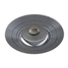 Noxion Empotrado Foco Logic MR16 Ajustable Brillante Gris | 92mm - Recorte 80mm - IP20 - Incl. GU10 Casquillo