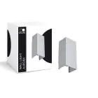 D'Lite Luz De Pared Aurora Plata Up & Down 6.5W 500lm - 830-840 CCT | IP54