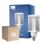 Multipack 6x Philips TrueForce LED E27 HPL Clara 42W 6000lm 360D - 840 Blanco Frio | Reemplazo 125W