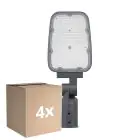 Multipack 4x Ledvance Lamparas LED para calles Area Value Pequeña SPD Aluminium Gris 30W 3900lm 160x58D - 730 Luz Cálida | IP66 - Simétrico