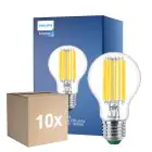 Multipack 10x Philips MASTER LED Bulbo Ultra Efficient E27 Pera Clara 7.3W 1535lm - 840 Blanco Frio | Reemplazo 100W