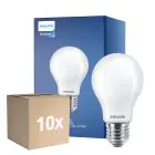 Multipack 10x Philips Master LED E27 Pera Con Filamento Mate 3.4W 470lm - 922-927 Dim To Warm | Mejor Reproducción De Color - Regulable - Reemplazo 40W