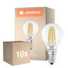 Multipack 10x Ledvance Classic LED E14 Pera Con Filamento Clara 3.4W 470lm - 827 Luz Muy Cálida | Reemplazo 40W