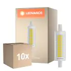 Multipack 10x Ledvance LED Slim Line R7s 78mm 9.5W 1055lm - 827 Luz Muy Cálida | Regulable - Reemplazo 75W