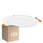 Multipack 12x Osram Downlight LED Recess Slim Blanco 22W 2000lm 110D - 830 Luz Cálida | Recorte 200mm - IP20