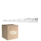 Multipack 10x Ledvance Pantalla LED Estanca Prueba De Vapor 46W 6400lm - 840 Blanco Frio | 150cm
