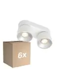Multipack 6x Nordlux Pitcher Foco Metal Blanco | Apta para 2x GU10