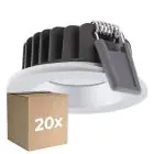 Multipack 20x Ledvance Foco LED Air Fix Aluminium Plata 6W 510lm 36D - 930 Luz Cálida | Recorte 68mm - IP65 - Mejor reproducción de color - Regulable