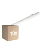 Multipack 10x Philips Pantalla LED Estanca Ledinaire WT065C 30/53W 4100/6800lm - 840 Blanco Frio | 150cm - Cableado De Paso