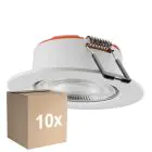 Multipack 10x Ledvance Foco Combo Fire Rated FIX Blanco 5W 560lm 60D - 840 Blanco Frio | Recorte 70 - IP65 - Regulable