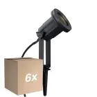 Multipack 6x Nordlux Pico Light Aluminium Negro | Apta para GU10