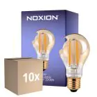 Multipack 10x Noxion LED E27 Pera Con Filamento Oro 7W 630lm - 825 Luz Muy Cálida| Regulable - Reemplazo 50W