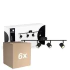 Multipack 6x D'Lite Luz de techo Trop Arenoso Negro| Apta Para 4x GU10