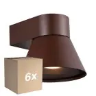 Multipack 6x Nordlux Kyklop Cone Luz De Pared Aluminium Oxidado | Apta para GU10
